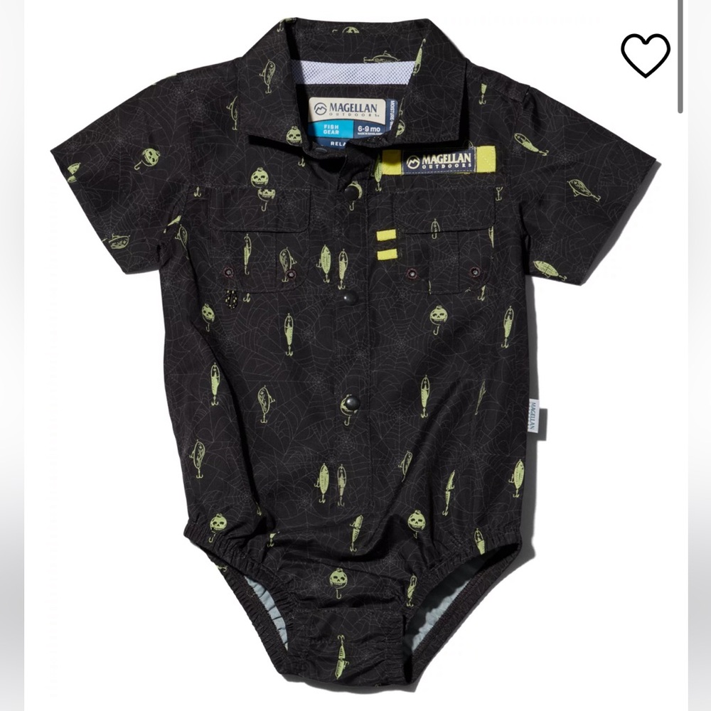 Magellan Outdoors Infant Laguna Madre Halloween Tangles Lures Fishing Onesie